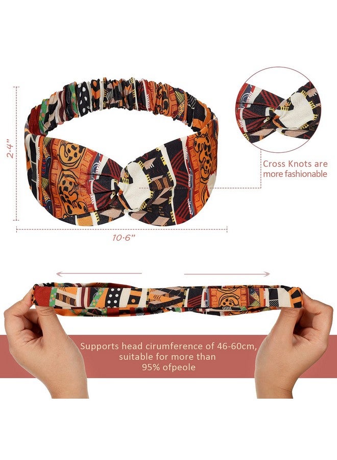 واي دريس 12 قطعة من عصابات الرأس الأفريقية بطباعة بوهو عصابة رأس بعقدة ملتوية وأربطة شعر مرنة متقاطعة عتيقة عصابة رأس للتمرين واليوجا وإكسسوارات الشعر الرياضية للنساء والفتيات - Image 3