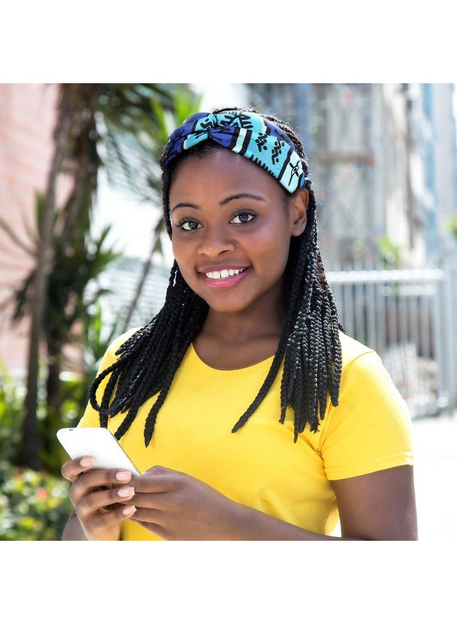 واي دريس 12 قطعة من عصابات الرأس الأفريقية بطباعة بوهو عصابة رأس بعقدة ملتوية وأربطة شعر مرنة متقاطعة عتيقة عصابة رأس للتمرين واليوجا وإكسسوارات الشعر الرياضية للنساء والفتيات - Image 5