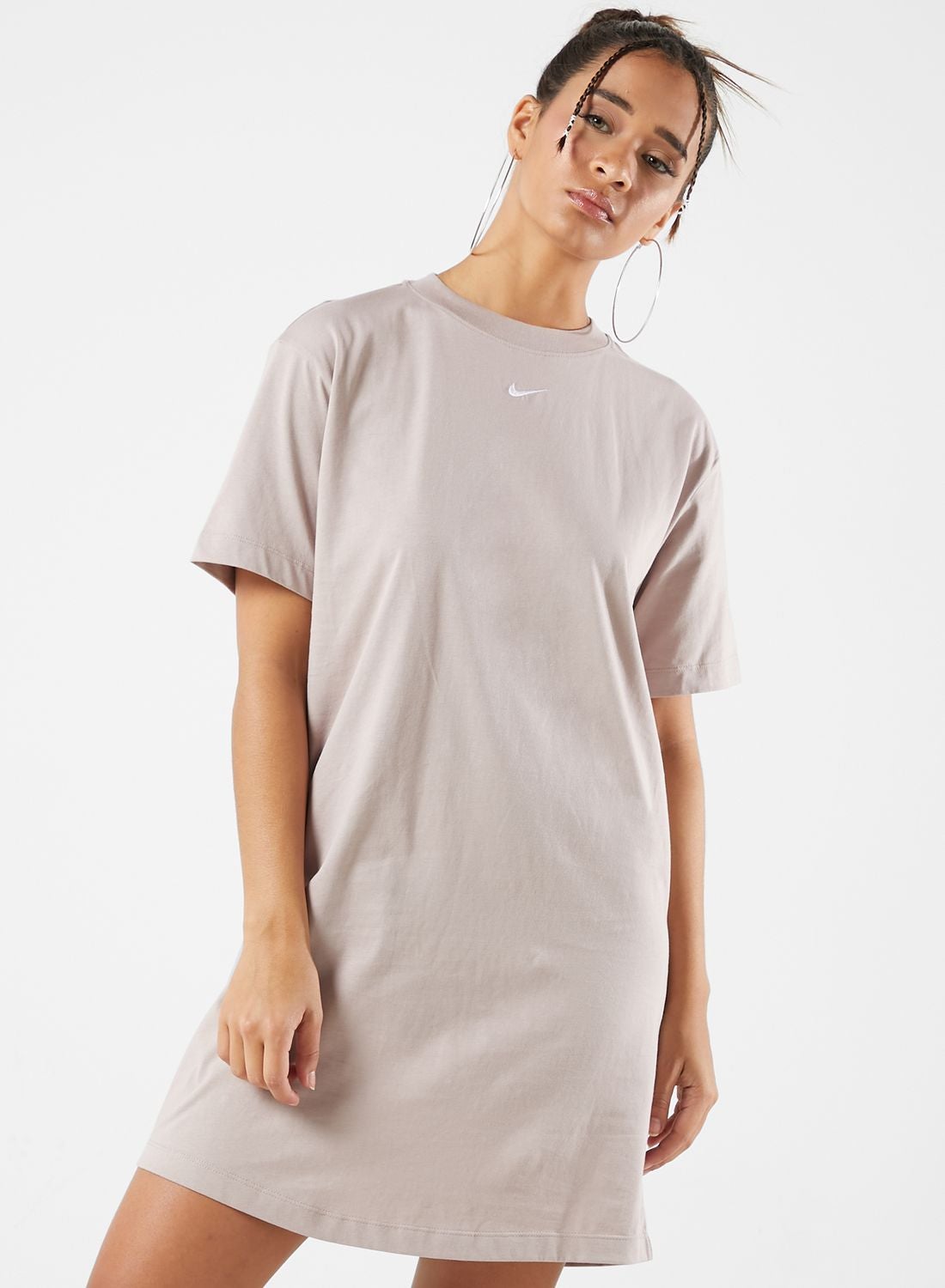 nike grey t shirt dress