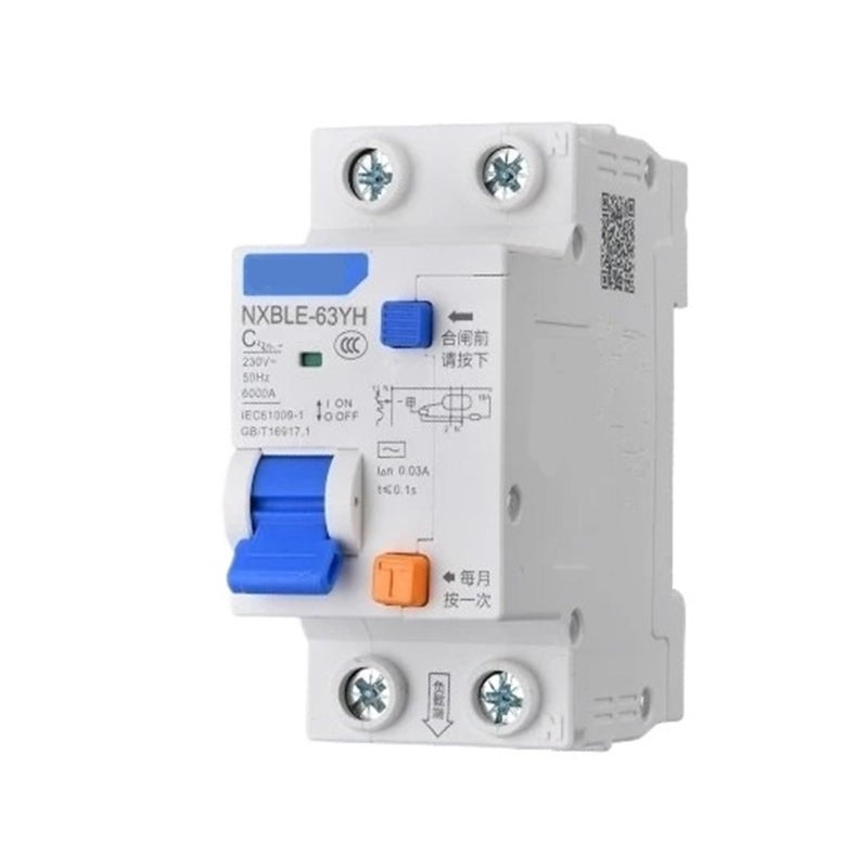 NXBLE 63YH قاطع دائرة التيار المتبقي 30MA 2P 16A للحماية من التسرب الزائد - Image 2