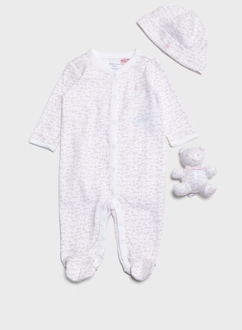 POLO RALPH LAUREN Infant Button Down Romper