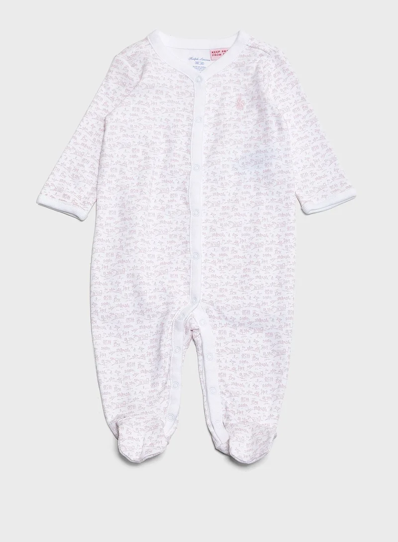 POLO RALPH LAUREN Infant Button Down Romper