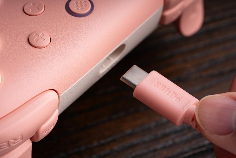 8Bitdo Ultimate 2C Wired Controller for Windows PC and Android, with 1000Hz Polling Rate, Hall Effect Joysticks and Hall Triggers, and Remappable L4/R4 Bumpers (Peach) - Image 4