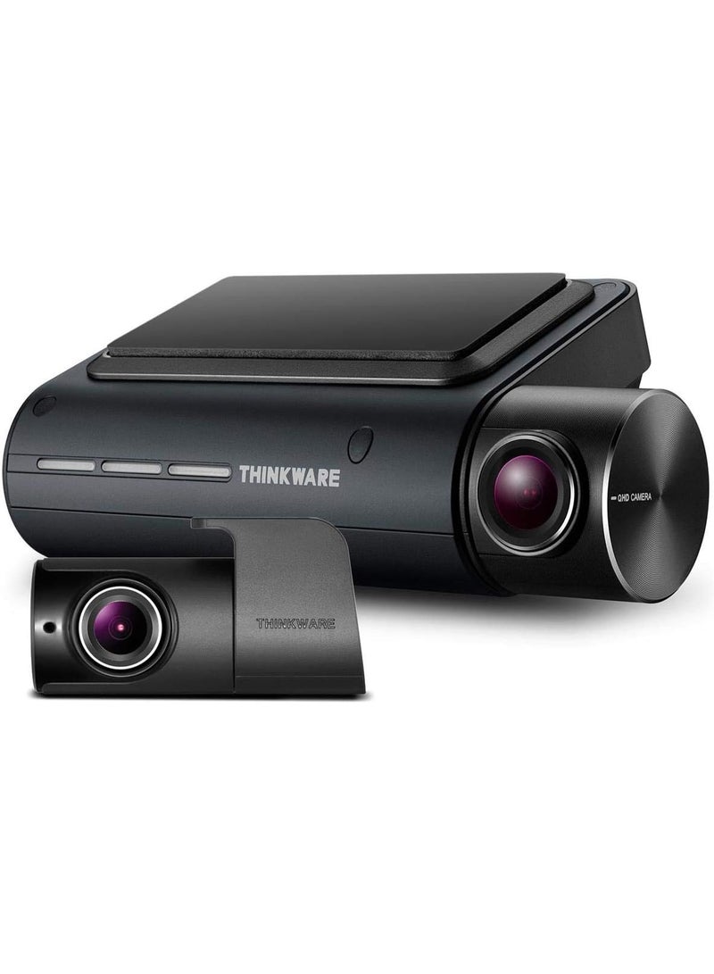 THINKWARE Dual Dash Cam -  Front and Rear Camera for Cars, 1440P, Dashboard Camera Recorder with G-Sensor, Car Camera w/Sony Sensor, Parking Mode, WiFi, GPS, Night Vision, Loop Recording / 32GB microSD Included - Q800PRO - Black - Image 1