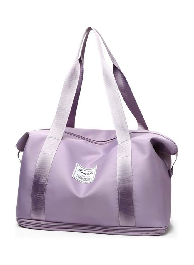 Lang Mu Fashionable Oxford Large Capacity Shoulder Bag Purple - Image 5