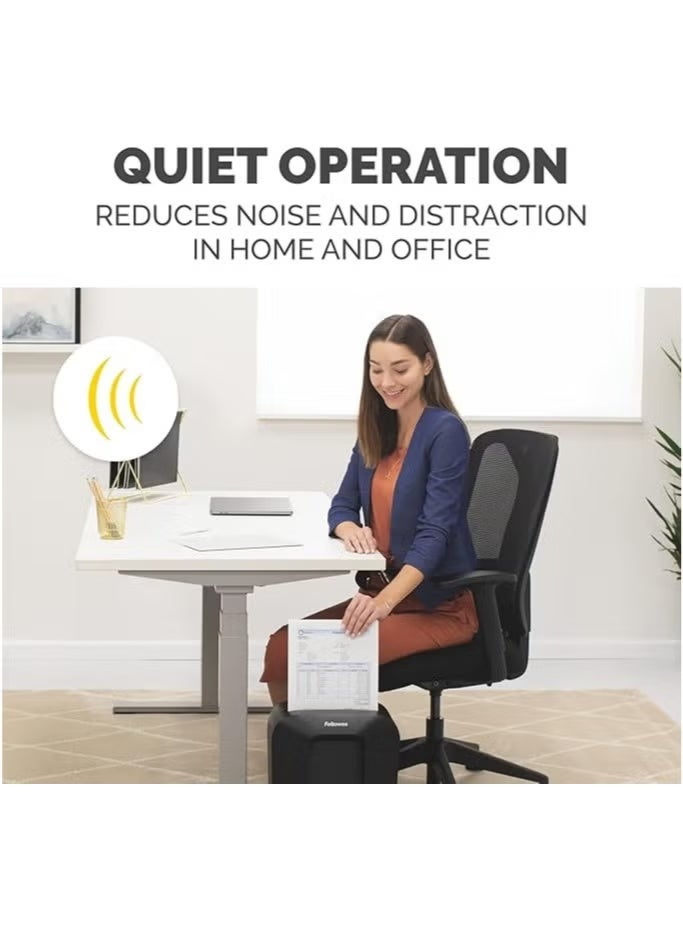 Fellowes مُحَطِّم الورق المنزلي Fellowes LX50-DB بقوة 9 ورقات - Image 3