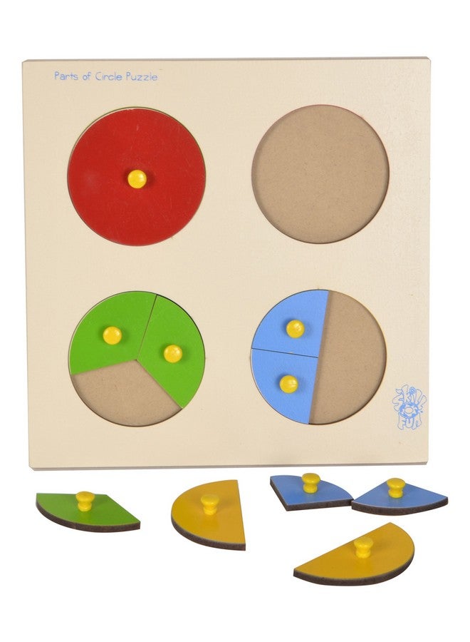 Skillofun Wooden Parts Of Circle Tray (With Knobs) - Image 3