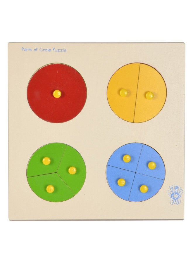 Skillofun Wooden Parts Of Circle Tray (With Knobs) - Image 1