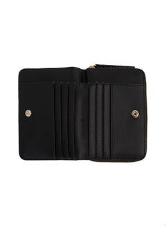 TOMMY HILFIGER Women's TH Monogram Zip-Around Wallet - Faux Leather, Black  - Image 3