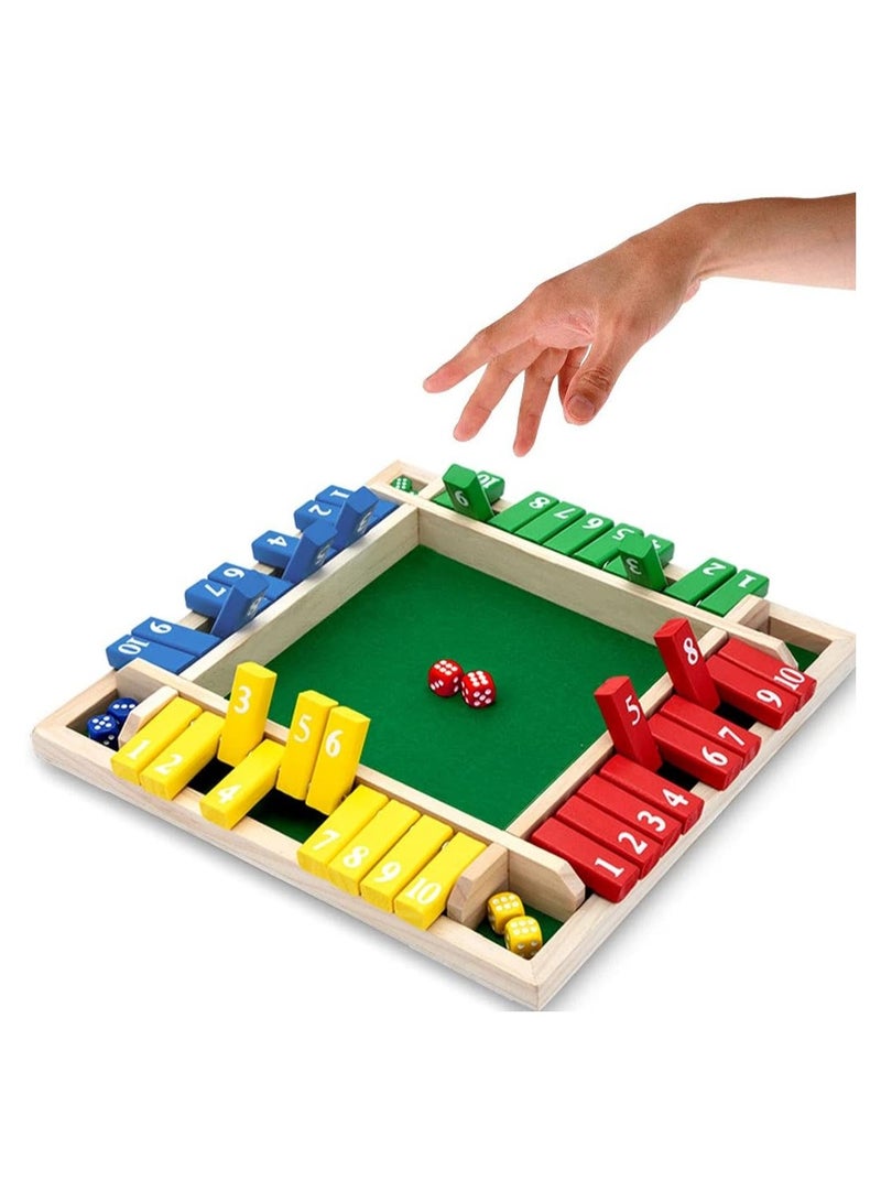 general Shut The Box Dice Game A 2-4 player family board game for adults and children A classic 8-dice game perfect for classrooms, homes, and parties - Image 1