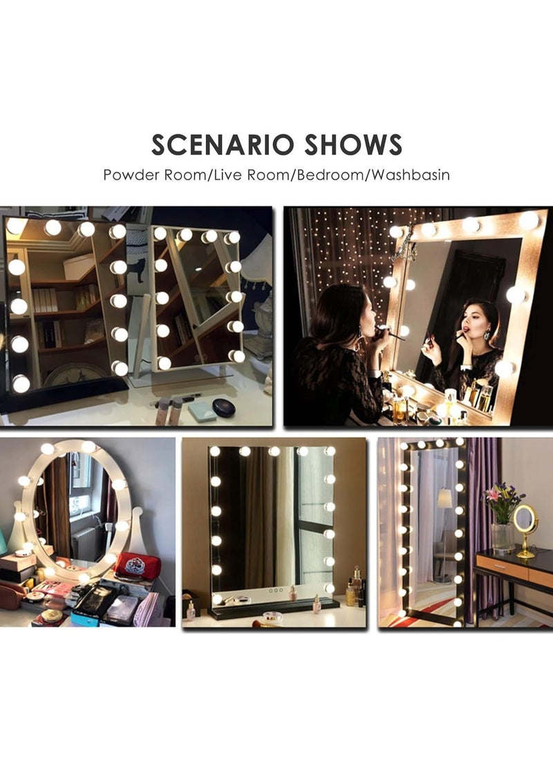Generic - Vanity Lights Kits DIY, Makeup Lights with 10pcs Dimmable Bulbs, 3 Colour Modes with Touch Sensor Dimmer Switch for Dressing Table - Image 1