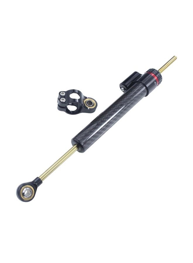 Adsspro Motorcycle Universal CNC Aluminum 13.5" Carbon Fiber Steering Damper Adjustable Damper Universal Steering Stabilizer For Sport Bike Street Bike Safety Control - Image 1