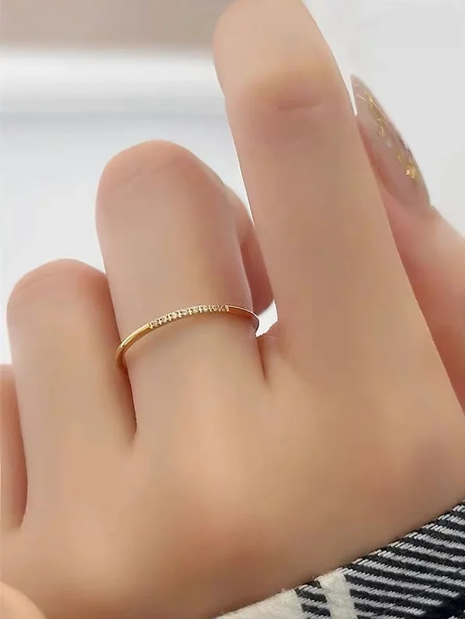 Styli  Dainty Gold Plated Ring for Women | Best Price UAE