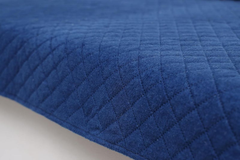 AAZEEM Original Velvet Sofa Cover Stretch Fitted Removable Washable Furniture Protector Slipcovers Blue Color 3 Seater Sofa Cover - Image 4