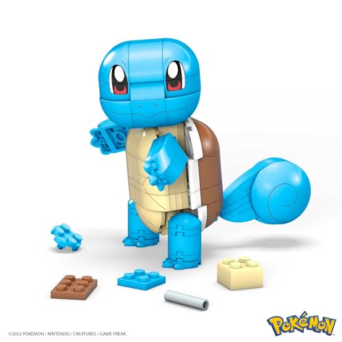 Mega Brands MEGA Pokémon Building Toys Set Build & Show Squirtle with 199 Pieces, Articulated and Poseable, 4 Inches Tall, for Kids - Image 3