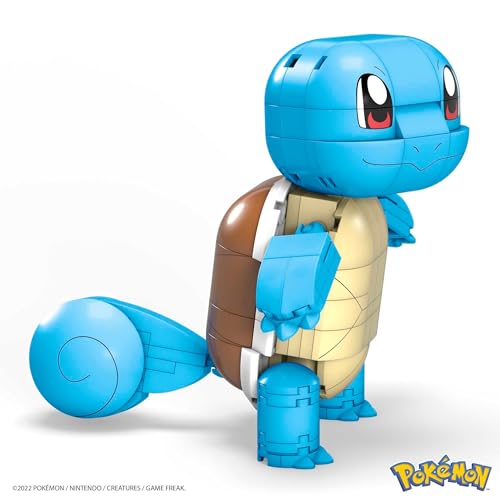 Mega Brands MEGA Pokémon Building Toys Set Build & Show Squirtle with 199 Pieces, Articulated and Poseable, 4 Inches Tall, for Kids - Image 5
