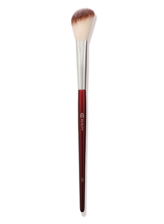 BK BEAUTY 112 SMALL ANGLED FACE BRUSH - Precise Angled Blush Brush for Soft, Natural Blend, Ideal for Blush on Smaller Faces & Highlighting - Image 1