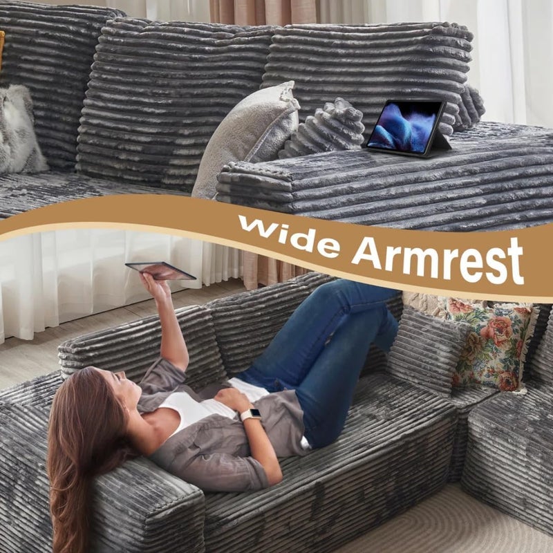 Comfynest Cloudelle-Style 6-Piece Sectional Sofa - Image 4