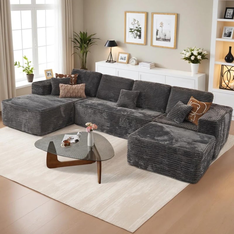 Comfynest Cloudelle-Style 6-Piece Sectional Sofa - Image 1