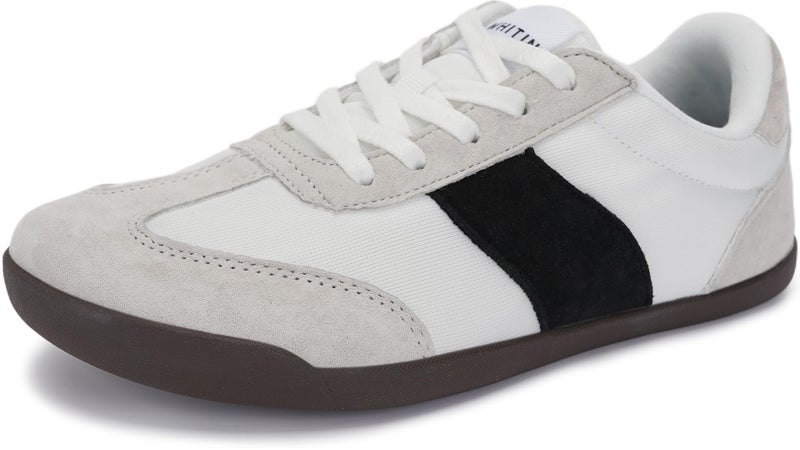 WHITIN أحذية WHITIN Barefoot للنساء Minimus Zero Drop Sole Wide Toe Box Sneakers Size 8 Casual Fit 8W Lightweight Walking Grey Chocolate 39 - Image 1