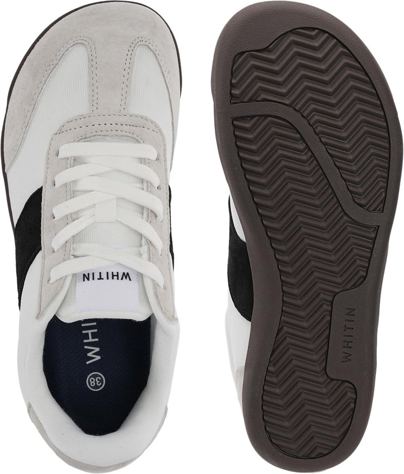 WHITIN أحذية WHITIN Barefoot للنساء Minimus Zero Drop Sole Wide Toe Box Sneakers Size 8 Casual Fit 8W Lightweight Walking Grey Chocolate 39 - Image 4