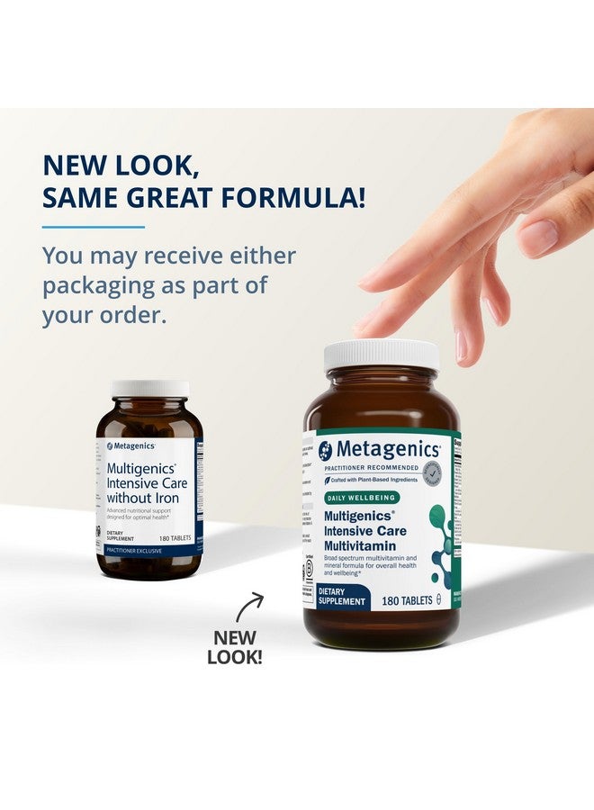 Metagenics Multigenics Intensive Care Multivitamin - Without Iron - Dietary Supplements for Everyday - with Quercetin, Beta-Carotene, Ascorbic Acid & More - Non-GMO - Gluten-Free - 180 Tablets - Image 3