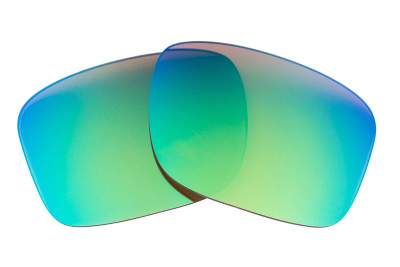 LenzFlip Polarized Replacement Lenses for Oakley Holbrook OO9102 Sunglasses - Crafted in USA - Brown Polarized with Green Mirror Lenses - Image 1