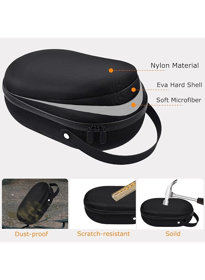 إيروريكس حقيبة حمل صلبة لكاميرا Vision Pro، حقيبة تخزين صلبة ذات أقسام متعددة لكاميرا Vision Pro، حقيبة سفر محمولة متوافقة مع ملحقات البطارية والشاحن Rv1931 - Image 4