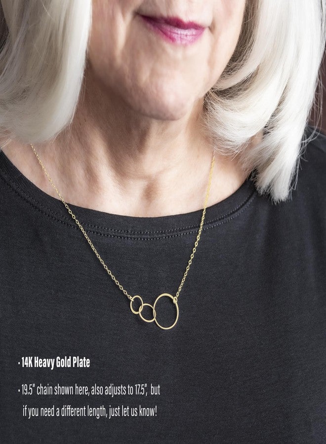 EFYTAL 3 Generations Necklace - Grandma Gifts, Grandmother Birthday, Present for Nana|Gigi, New Grandma Gift - Image 2