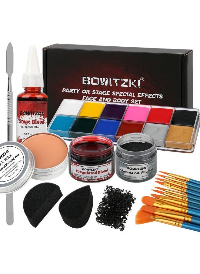 Halloween Makeup Special Effects Oil Face Body Paint Fake Blood Scar Wax Charred Ash Powder With Sponges Brush Halloween Party Sfx Cosplay - pzsku/Z860187DC037FF9E5035DZ/45/_/1721980881/bd594f10-3acf-43b2-8e15-5c4e28ef63c6