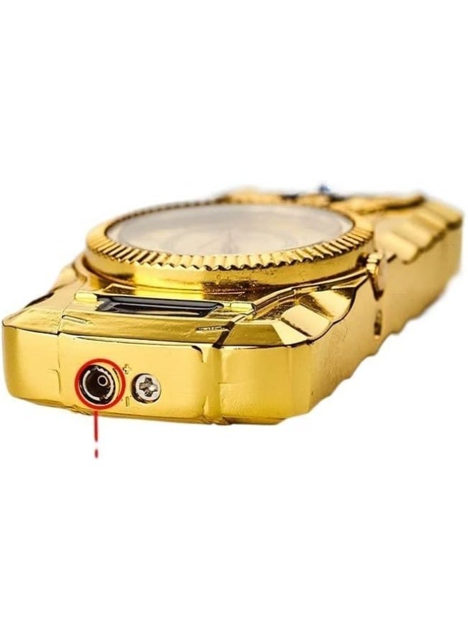 ACLIX Metal Windproof Butane Lighter, Direct Injection Switchable Open Flame, Dual Flame Lighter, Adjustable Gas Lighter, Jet Gas Butane Lighter Candle, Camping Silver - Image 5