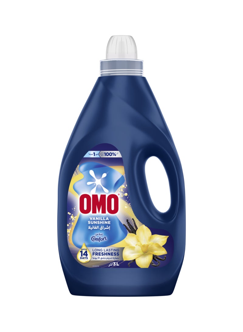 Omo Vanilla Sunshine Laundry Liquid Detergent 3L - Image 1