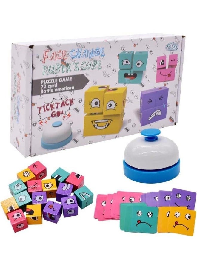 Wooden Face-Changing Cube