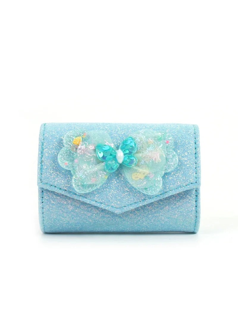 بيداني Azure Shimmer Butterfly Flap Wallet