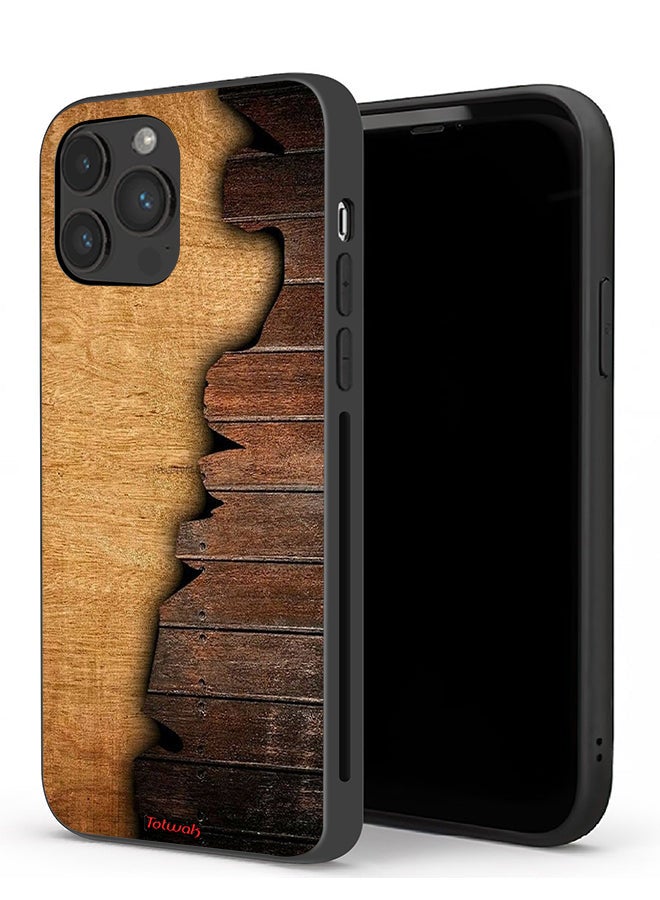 Tolwak Apple iPhone 13 Pro Protective Case Vintage Wood Pattern - Image 1