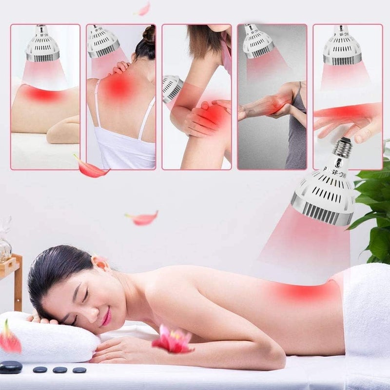 PD GROW Red Light Therapy Lamp 48W 24 LED Deep Red Light Bulb 670nm  850nm 1 Count - Image 4