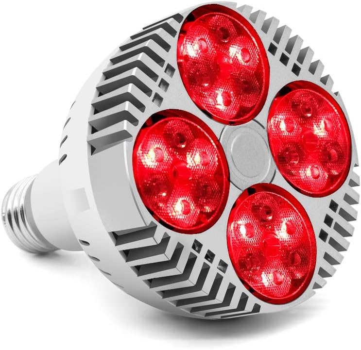 PD GROW Red Light Therapy Lamp 48W 24 LED Deep Red Light Bulb 670nm  850nm 1 Count - Image 1