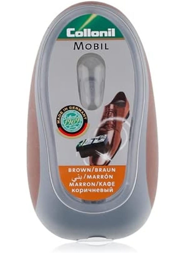 Collonil Unisex Mobil Sponge Shoe Care Product Brown - Image 1
