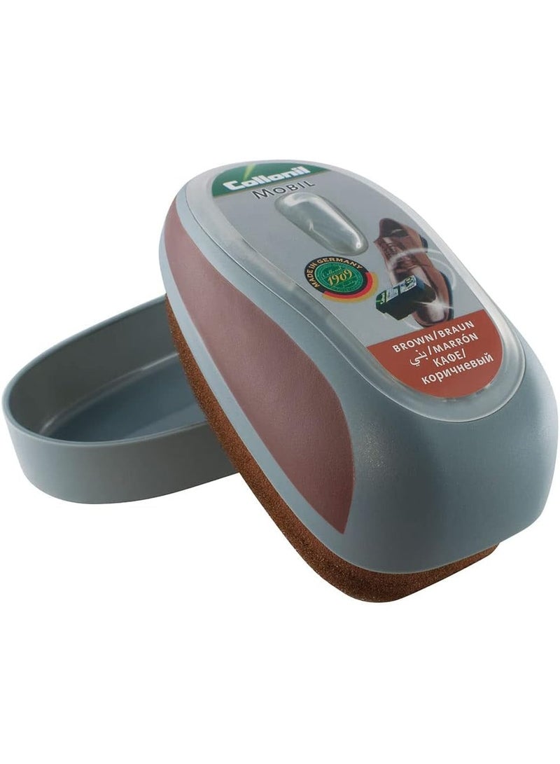 Collonil Unisex Mobil Sponge Shoe Care Product Brown - Image 3