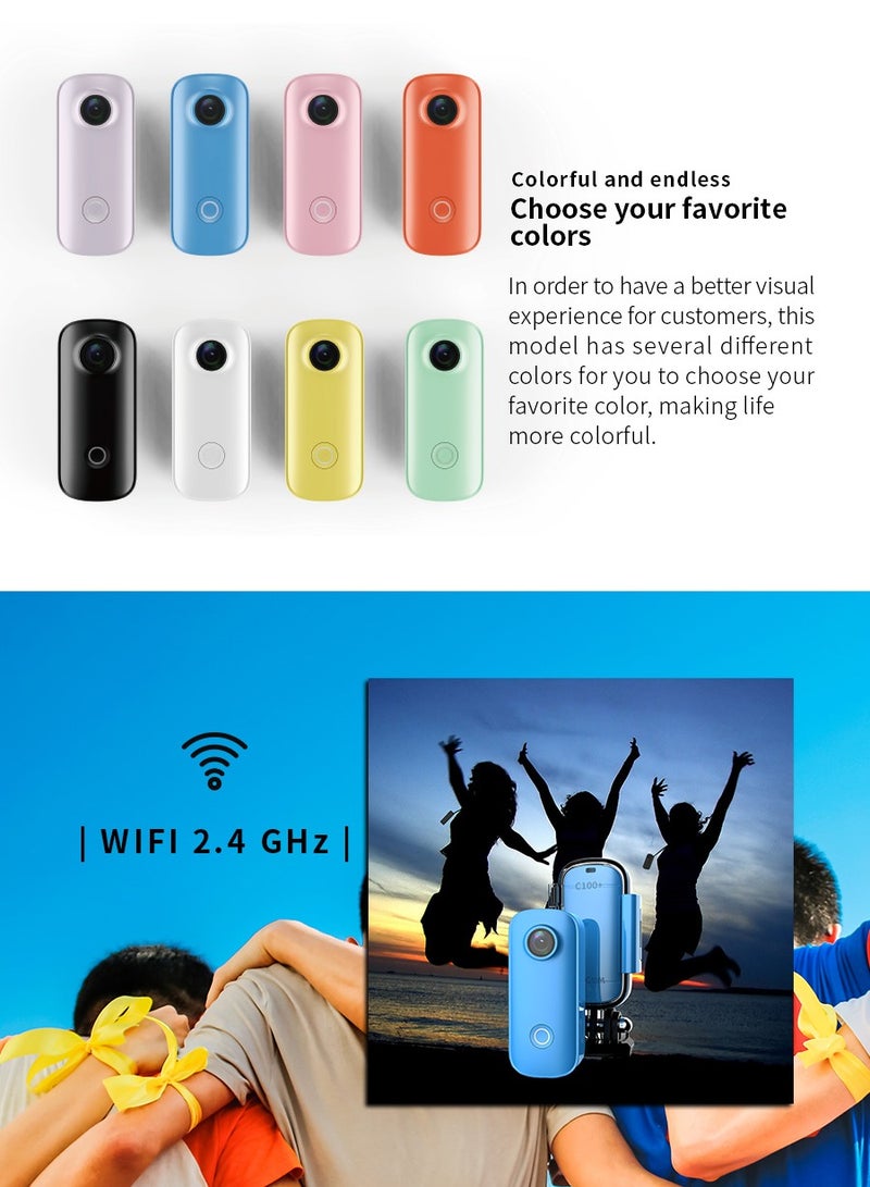 أس جي كام كاميرا الحركة SJCAM C100 4K / 30FPS - مقاومة للماء 30 ميجا ، واي فاي ، 12 ميجابكسل ، تسجيل 2.5 ساعة مثالي ل TikTok ومدونات الفيديو والرياضة - Image 5