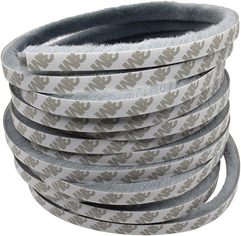 EXOFLY 10 Meters Door Sealing Strip Door Bottom Sealing Strip Soundproof Window Sealing Strips Windproof Dustproof Door Window Self Adhesive Sliding Seal Sliding Door Seal Strip - Image 1