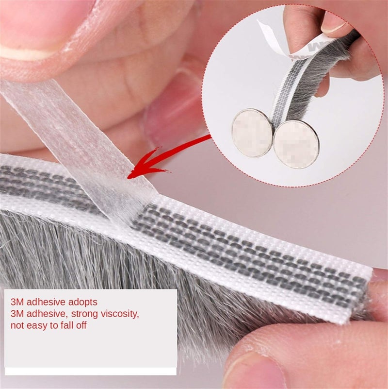 EXOFLY 10 Meters Door Sealing Strip Door Bottom Sealing Strip Soundproof Window Sealing Strips Windproof Dustproof Door Window Self Adhesive Sliding Seal Sliding Door Seal Strip - Image 5