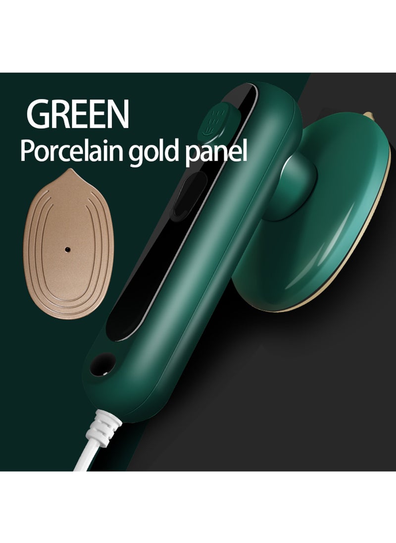 Rock Pow - Mini Steam Iron 1000 W Foldable Portable Travel Iron Porcelain gold Non-Stick Soleplate 15 Seconds Quick Heating Small Iron Steam for Home and Travel - Image 1