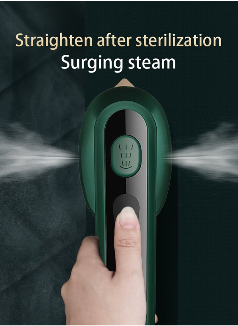 Rock Pow - Mini Steam Iron 1000 W Foldable Portable Travel Iron Porcelain gold Non-Stick Soleplate 15 Seconds Quick Heating Small Iron Steam for Home and Travel - Image 1