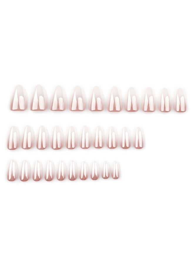 MiMi & BeiBei 24Pcs Press on Nails, False Nails, Fake Nails Set for Women Girls Nail Art Accessories, Press On Nail with Glue Stickers for Easy Apply, Stick On Fingernails Set - Image 2