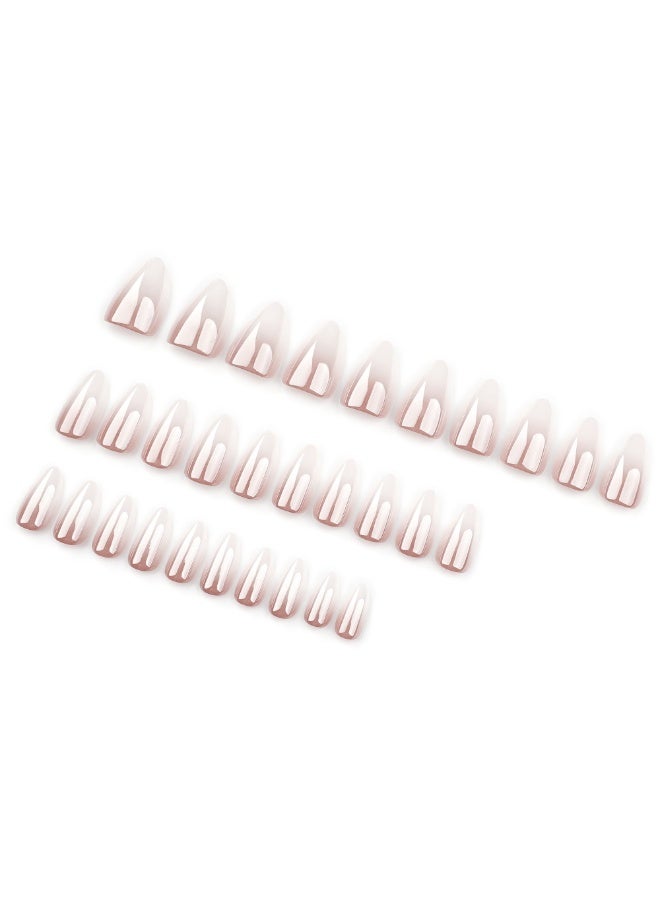 MiMi & BeiBei 24Pcs Press on Nails, False Nails, Fake Nails Set for Women Girls Nail Art Accessories, Press On Nail with Glue Stickers for Easy Apply, Stick On Fingernails Set - Image 4