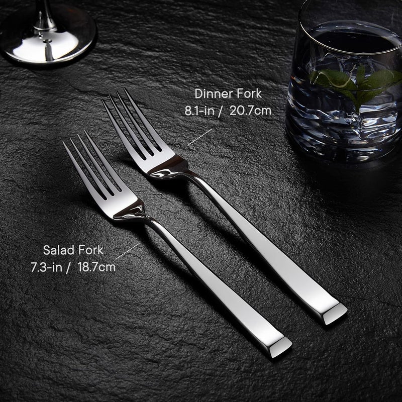Royal Rose Alexander Fine Forks, Set of 4, 18/10 Stainless Steel, Well Made, Dishwasher Safe, Heavy Duty Fork (7.3" Salad Fork) - Image 3