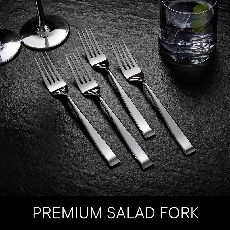 Royal Rose Alexander Fine Forks, Set of 4, 18/10 Stainless Steel, Well Made, Dishwasher Safe, Heavy Duty Fork (7.3" Salad Fork) - Image 2