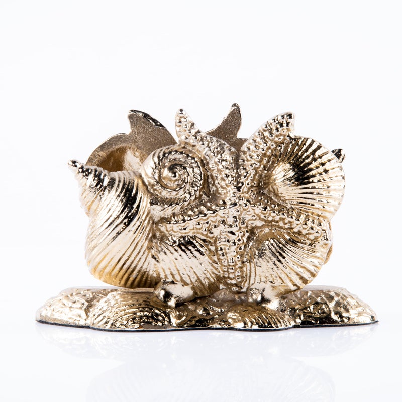 Gibox Snail Shaped Tissue Paper Holder Stand, 7 cm Tall Decorative Made of Alluminium Metal Gold Plated Tabletop Centerpice Home, Bathroom & Kitchen Decor - Image 4