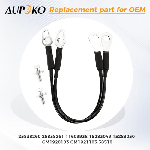 Aupoko 25838260 كابل باب خلفي - حزام باب خلفي لشيفروليه سيلفرادو مع برغي متوافق مع شيفروليه سيلفرادو 2007-2016 و GMC سييرا 1500 2500 HD 3500 HD قطع غيار الباب الخلفي استبدال 25838260 25838261 11609938 - Image 3